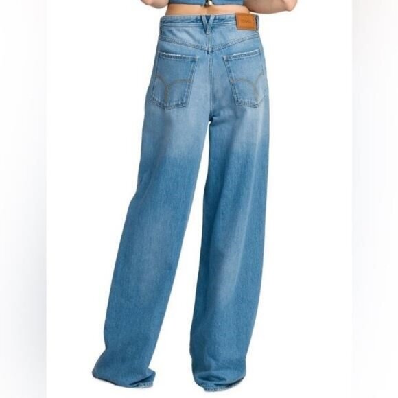 💯 New Authentic VERSACE High-Rise Cotton Jeans size 27 - Picture 6 of 12